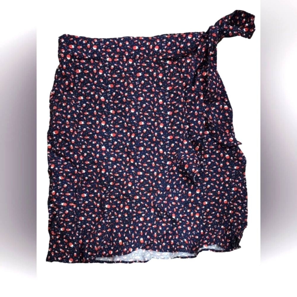 Loft ladybug ruffled wrap skirt,  size 00